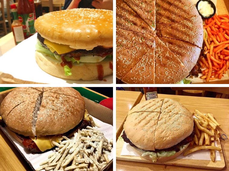 Casa Verde本店のジャンボバーガー