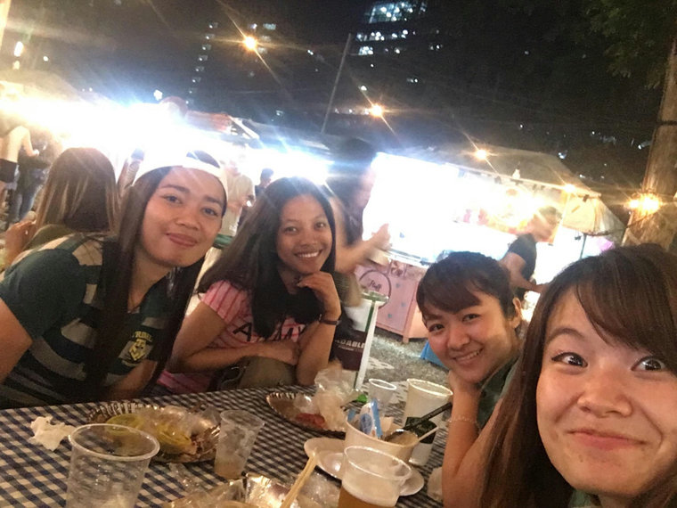 講師と外食