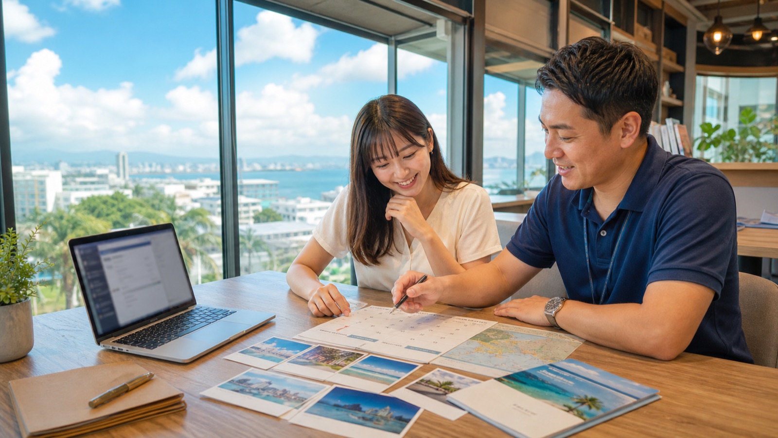 短期留学の期間と費用を相談するイメージ