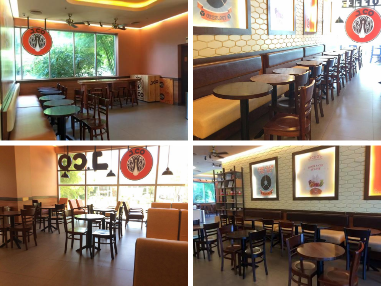 J.CO Donuts & Coffeeの内装