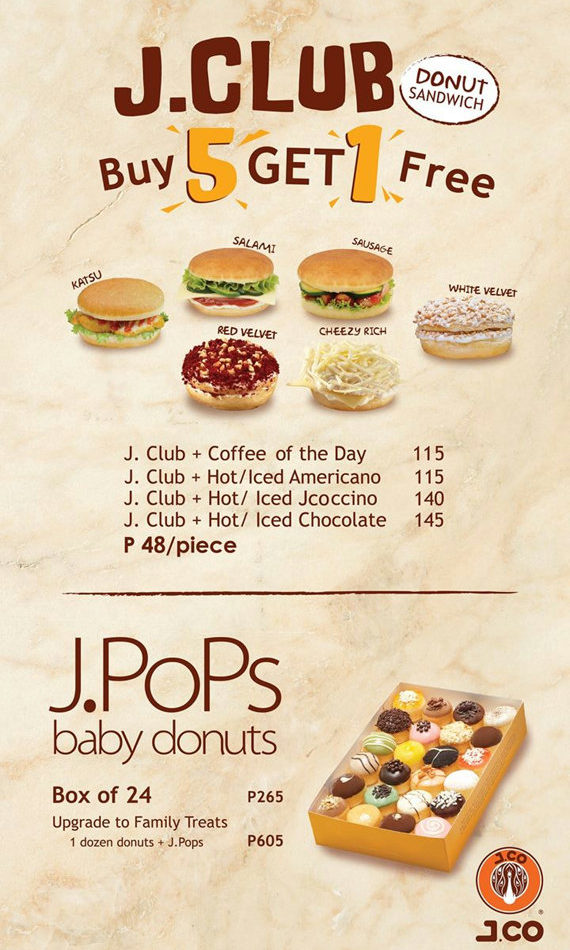 blog-jco06 J.CO Donuts & Coffeeのメニュー