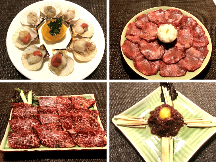 楽楽（Raku Raku Japanese Yakiniku Restaurant）の料理