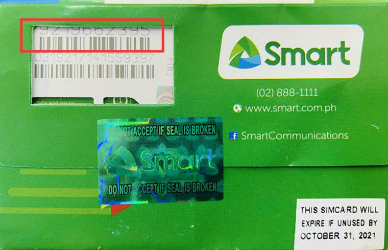 SMARTのSIMカード