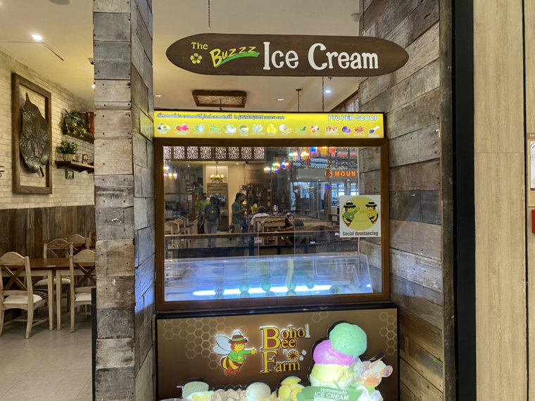 The Buzzz Cafeのアイスクリームコーナー