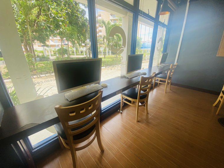 Cebu Blue Ocean Academyのカフェ